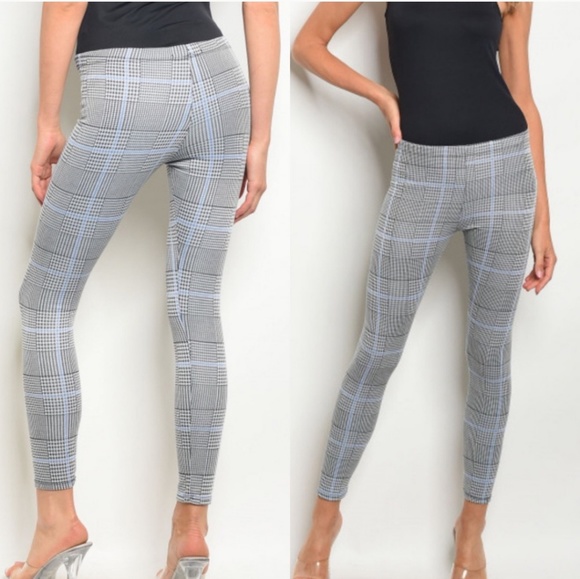 Pants - Plaid Ankle Length Size Small Leggings